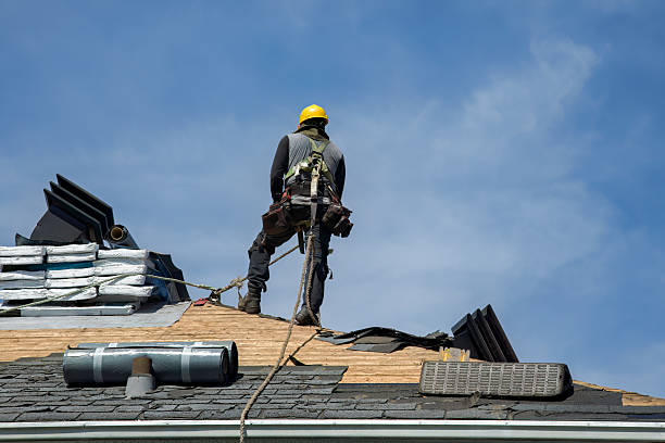 Professional Roofing technician working in Stockton, UT